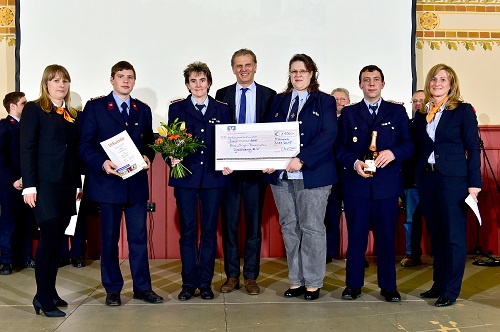 Siegerehrung 1. Platz Vereinsvoting 2014 in der Bürkelhalle Mittweida